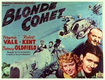 Blonde Comet Metal Framed Poster