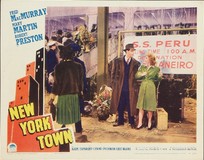New York Town Wooden Framed Poster