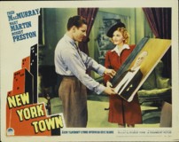 New York Town Metal Framed Poster