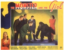 The Monster and the Girl Metal Framed Poster