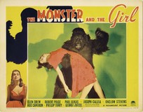 The Monster and the Girl Metal Framed Poster