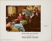 Wild Geese Calling Wooden Framed Poster