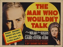 The Man Who Wouldn't Talk poster