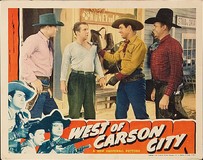 West of Carson City Poster with Hanger