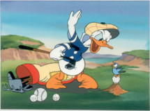 Donald's Golf Game Wood Print