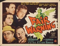 Fair Warning Poster with Hanger