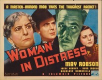 Woman in Distress Metal Framed Poster