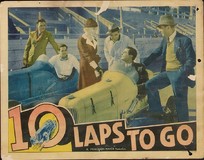 Ten Laps to Go Poster with Hanger