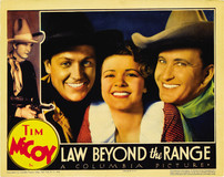 Law Beyond the Range Wooden Framed Poster