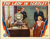 The Lady in Scarlet Metal Framed Poster