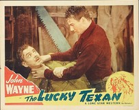 The Lucky Texan Wooden Framed Poster
