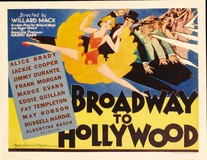 Broadway to Hollywood Metal Framed Poster