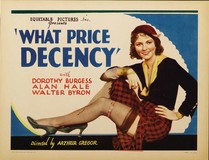 What Price Decency Poster with Hanger