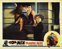 Flaming Guns Wooden Framed Poster