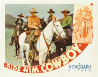 Ride Him, Cowboy Wooden Framed Poster