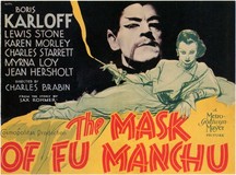 The Mask of Fu Manchu Wooden Framed Poster