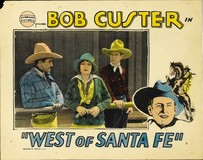 West of Santa Fe Wooden Framed Poster