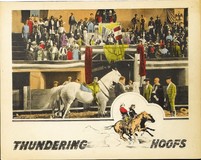 Thundering Hoofs Wooden Framed Poster