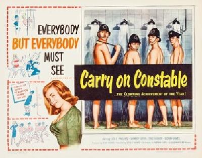 Carry on, Constable Wooden Framed Poster