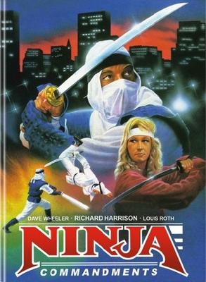 Ninja Commandments Wooden Framed Poster