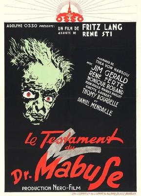 Das Testament des Dr. Mabuse poster