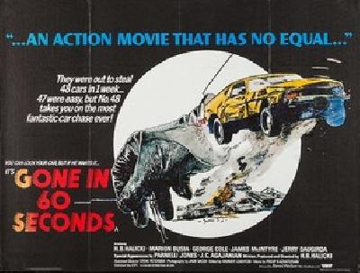 Gone in 60 Seconds Poster with Hanger