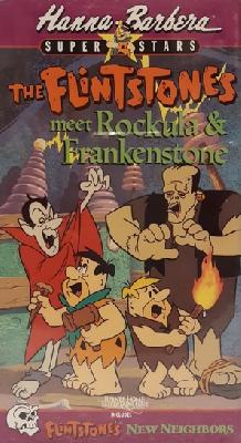 The Flintstones Meet Rockula and Frankenstone Wooden Framed Poster
