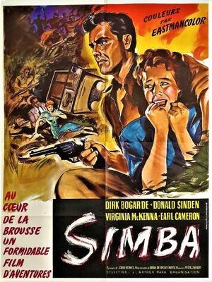 Simba Wooden Framed Poster