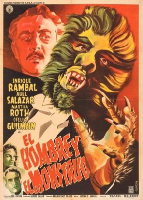 El hombre y el monstruo Poster with Hanger
