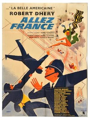 Allez France! Metal Framed Poster