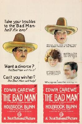 The Bad Man Wooden Framed Poster