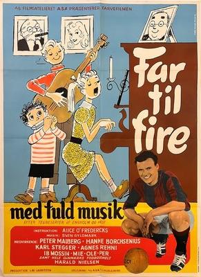 Far til fire med fuld musik Poster with Hanger