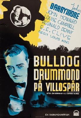 Bulldog Drummond Comes Back Wooden Framed Poster