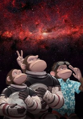 Space Chimps Wooden Framed Poster