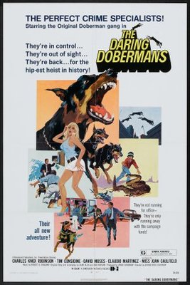 The Daring Dobermans Wooden Framed Poster