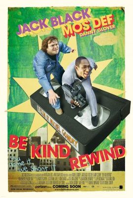 Be Kind Rewind Wooden Framed Poster