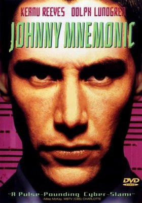 Johnny Mnemonic Wooden Framed Poster
