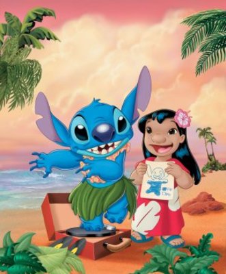 Lilo And Stitch 2 Wooden Framed Poster