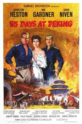 55 Days at Peking Wooden Framed Poster