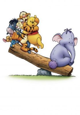 Pooh's Heffalump Movie Wood Print