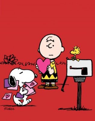 Be My Valentine, Charlie Brown Wooden Framed Poster