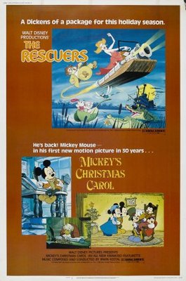 Mickey's Christmas Carol Poster with Hanger