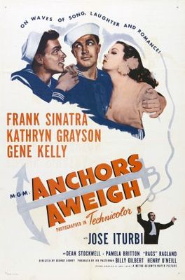 Anchors Aweigh Poster with Hanger