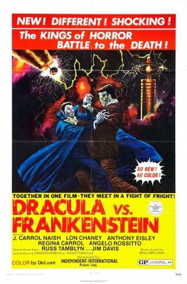 Dracula Vs. Frankenstein mouse pad