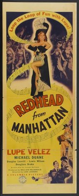 Redhead from Manhattan Wooden Framed Poster