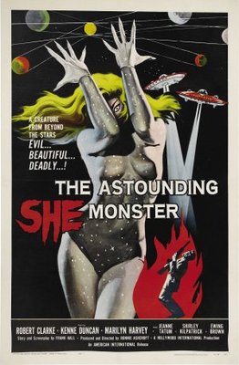 The Astounding She-Monster Wooden Framed Poster