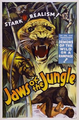 Jaws of the Jungle Metal Framed Poster