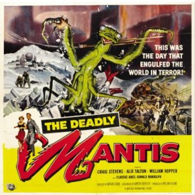 The Deadly Mantis Poster with Hanger
