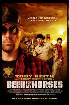 Beer for My Horses Metal Framed Poster