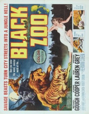 Black Zoo Wooden Framed Poster